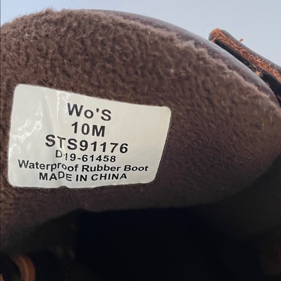 Sperry Women’s Brown Waterproof Rubber Duck Boots Size 10M - Picture 9 of 9